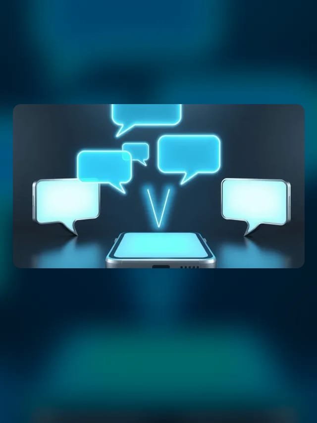 Ilustración de una app de mensajería con la lista de chats reorganizada
