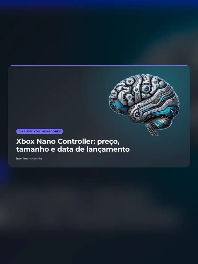Etiqueta da categoria Gadgets sobre fundo grafite com o símbolo da IntelliTechs